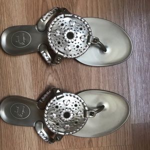 Jack Rogers Georgia Jelly thong 8 gold